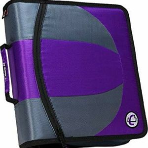 Case-It Dual 2-in-1 Zipper 2" D-Ring Binder